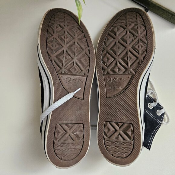 Classic Black Chuck Taylor Converse High Top Sneakers - Picture 4 of 5